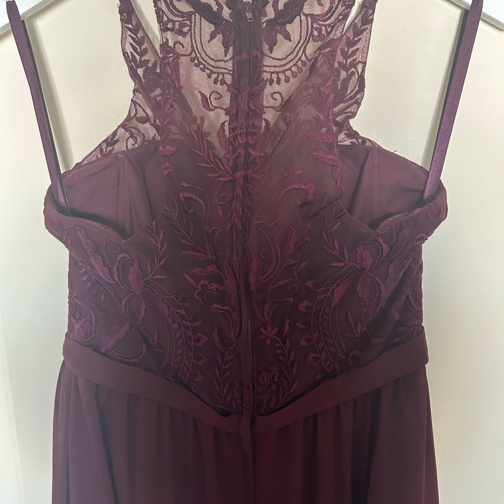 Kennedy Blue Bordeaux Style Iris Bridesmaid Dress Size 8 Wedding Formal - Picture 3 of 7